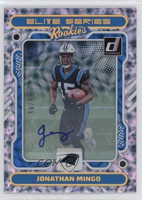 2023 Panini Donruss The Elite Series Rookies /99 Jonathan Mingo #14 Auto RC 19jh