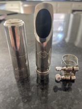 Selmer Paris C C Star Metal Alto Saxophone Mouthpiece, Ligature Cover