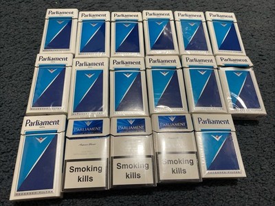 17 EMTY Parliament 100 s / Agua Blue Flip Flop Boxes , Collectable, Crafts