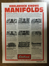 9192 Advertisement Edelbrock Knows Manifolds Total Power Package 9192 Advertisement Edelbrock Knows Manifolds Total Power Package