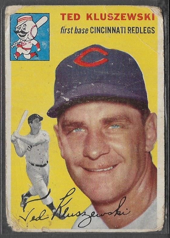 1954 Topps #7 Ted Kluszewski (P) Cincinnati Reds