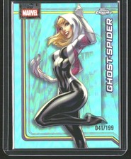 2026 Topps Chrome Marvel #42 Ghost-Spider Aqua Refractor /199