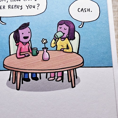Recycled Paper Greetings Mother's Day Card 5x7 Mom Cash Cartoon Funny Humor - Picture 3 of 6