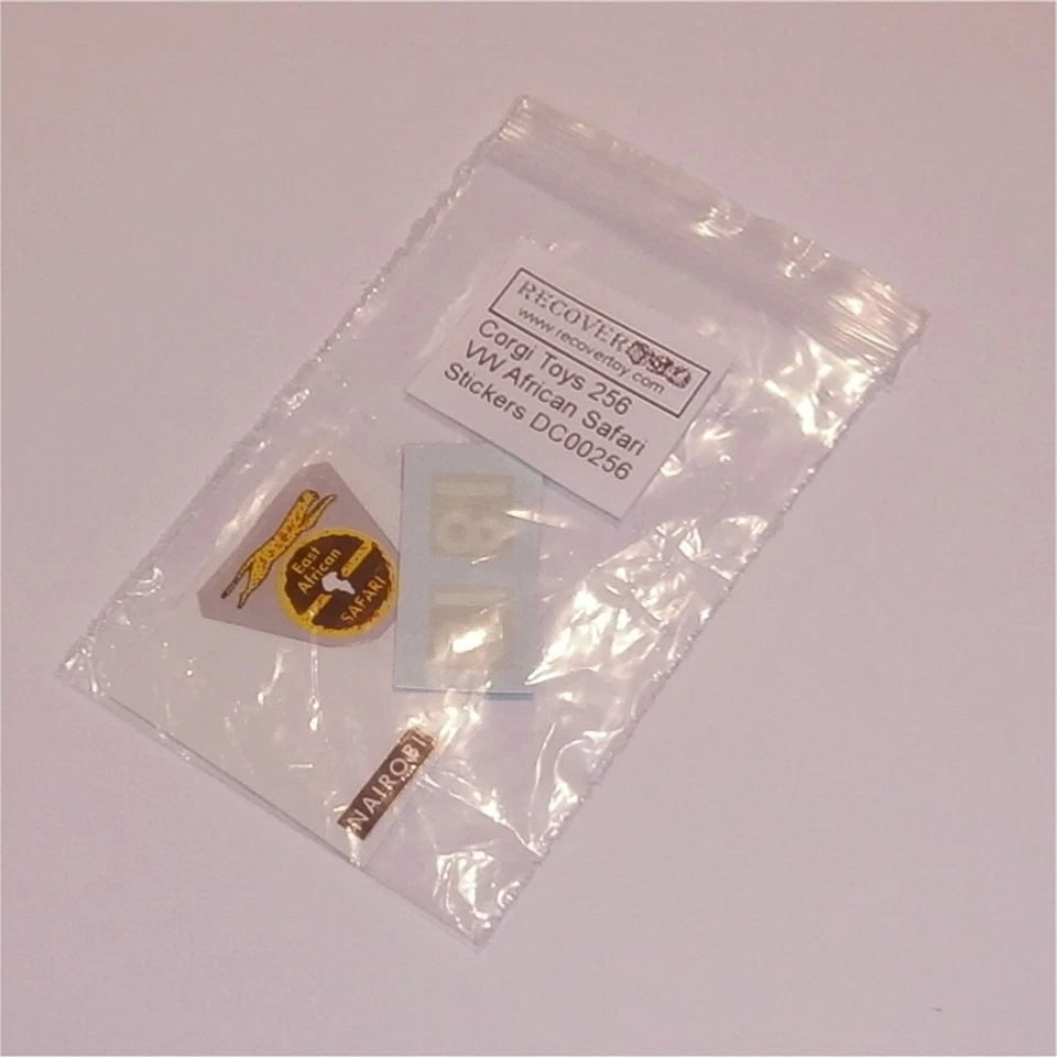 Corgi Toys 256 Volkswagen 1200 VW African Safari Sticker Set - Image 3 of 3