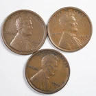 1918-D Lincoln Wheat Cent VF+ Lot of 3 Coins