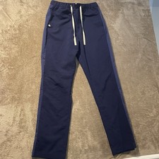 Figs Technical Collection Scrub Pants Womens Small Navy Blue Straight Leg Nurse