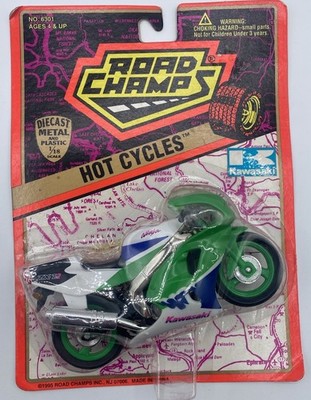 1995 Road Champs Kawasaki ZX-7R Ninja Green White Blue Hot Cycles