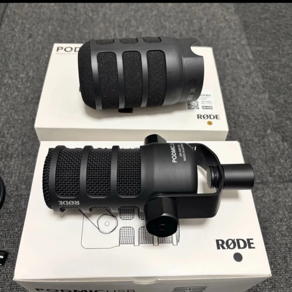 Rode PodMic USB Dynamic Microphone with Mogami XLR Cable Tested Working Japan - Image 4 of 4