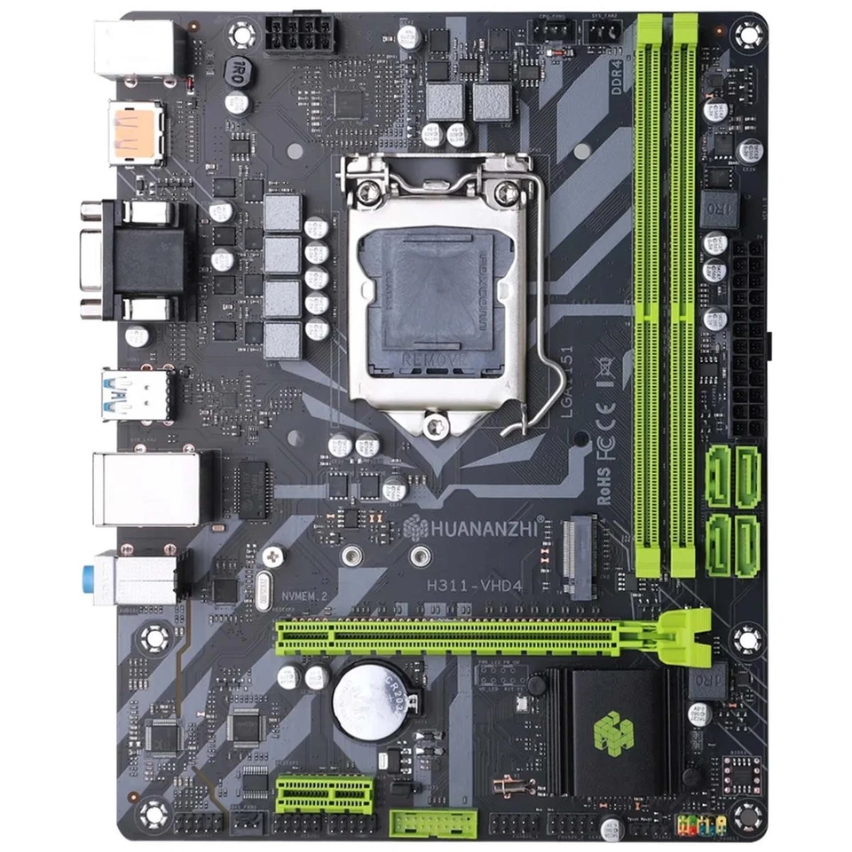 Placa Base MATX H311 LGA 1151 V1 V2 6TA 7MA 8VA 9NA GEN 2 X DDR4 DP HDMI VGA - Imagen 4 de 4