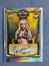 2026 Topps Chrome WWE Michelle McCool Hall Of Fame Refractor Inscribed Auto 
