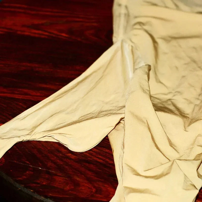 Calzoncillos boxer brillantes al aceite para hombre ropa interior bolsa abultada ultrafina calzoncillos boxer Foto 4 de 4