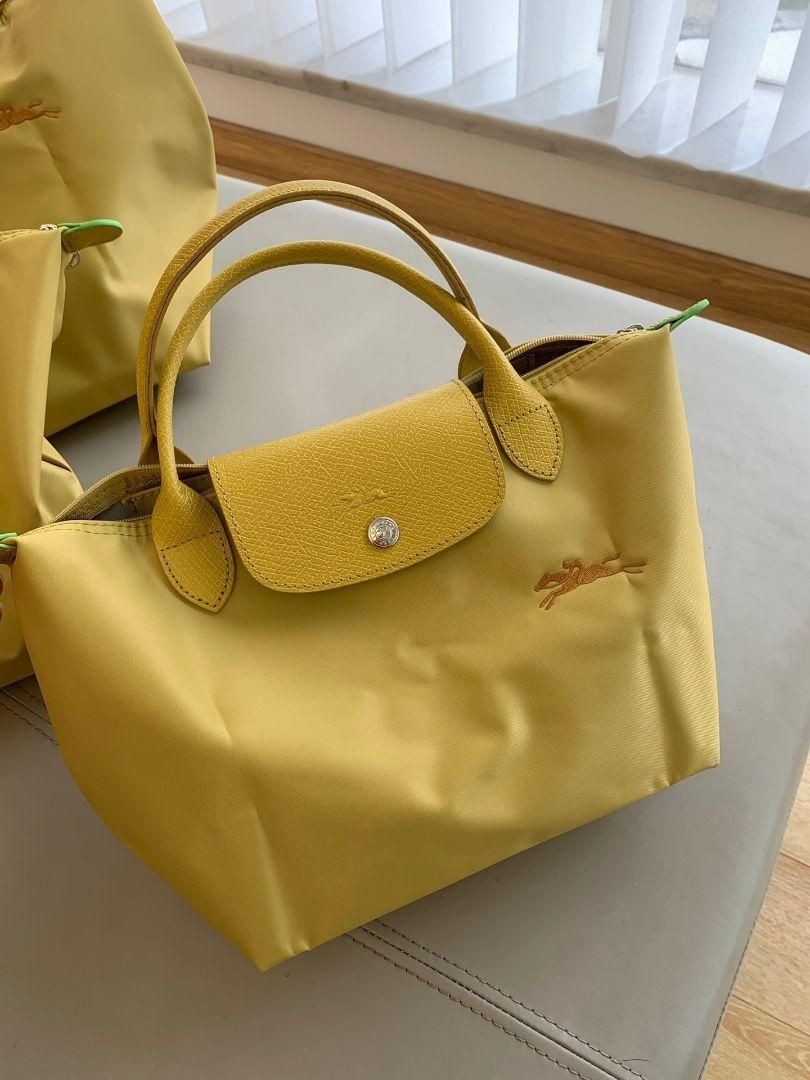 LONGCHAMP Le Pliage Original Tote Large Shoulder Bag Yellow