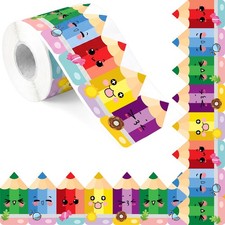 Colorful Pencil Bulletin Board Border, 65.6 Ft Back to School Decorations Bor...