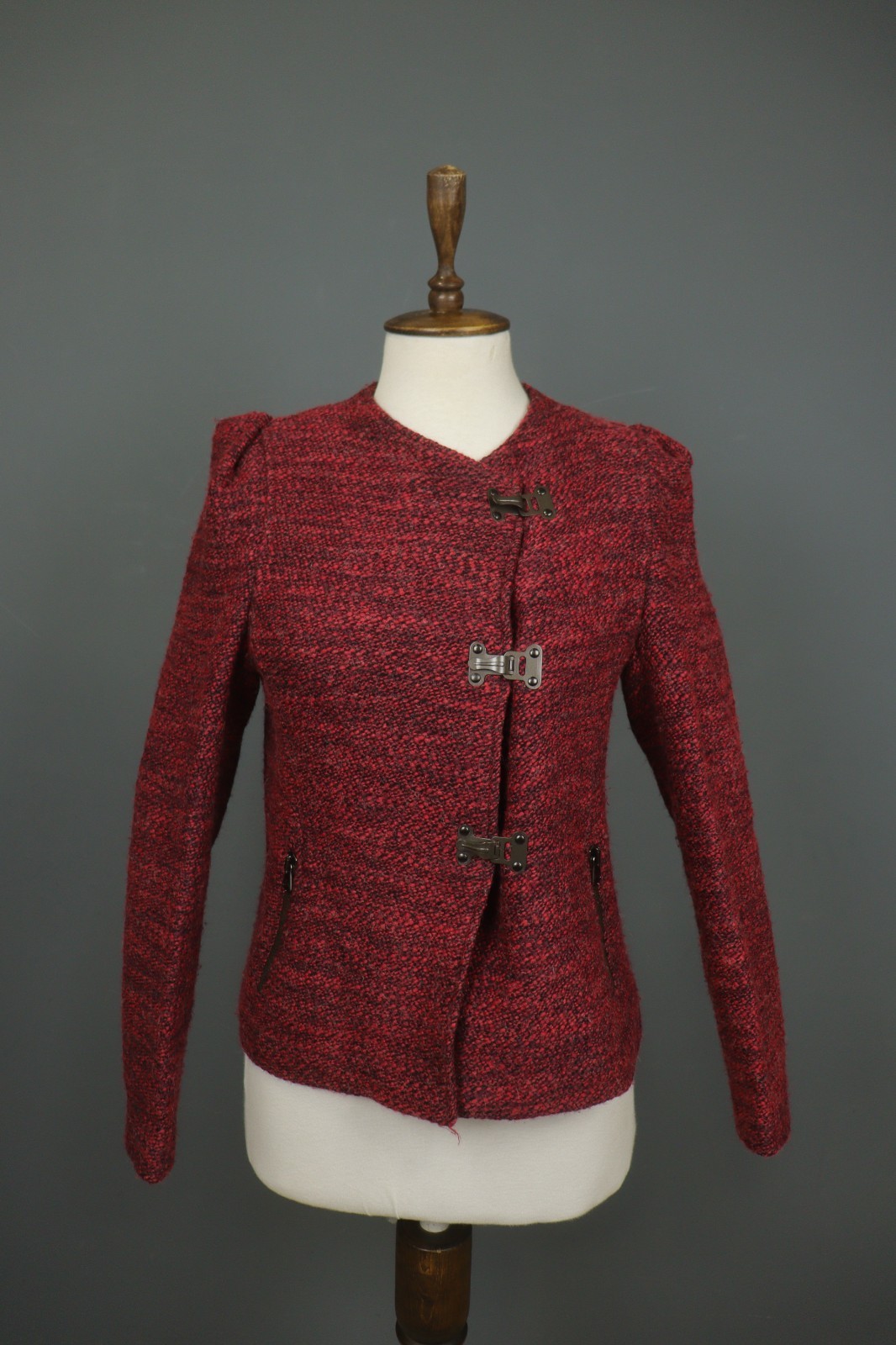 Cop Copine Multicolor Solid Wool Long Sleeve Asym… - image 1