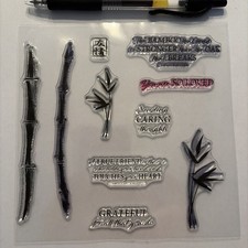 Bamboo Clear Cling Stamps DIY Scrapbook Card Making Caring And Condolences