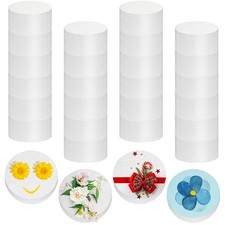 Henoyso 24 Pcs 2 x 2 x 1 Inch Foam Circles, Polystyrene Round Foam Discs Cyli...
