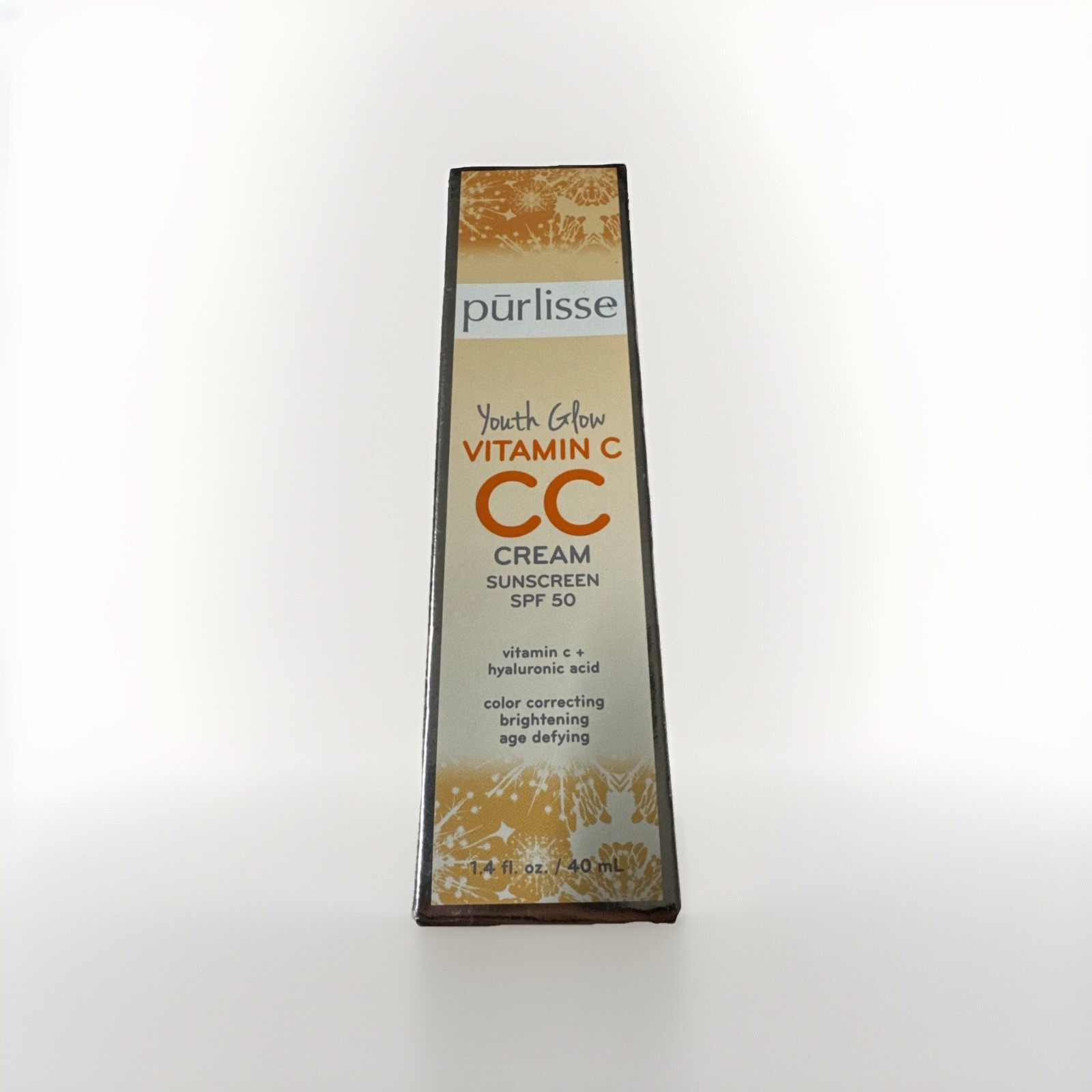 pūrlisse Youth Glow VITAMIN C CC CREAM SPF 50 (Light Medium) 1.4fl Oz