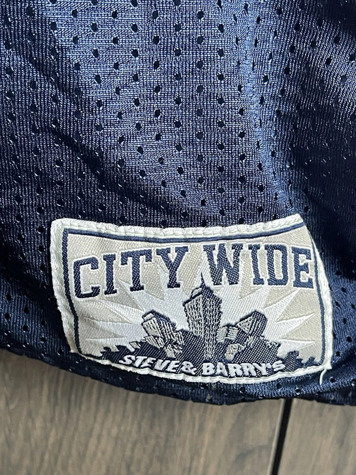 Camiseta de fútbol Steve & Barry's City Wide EE. UU. #76 para hombre grande roja blanca azul Foto 4 de 4