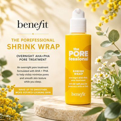 Benefit PORE Fessional Shrink Wrap Overnight AHA+PHA Pore Treatment 1.6 OZ