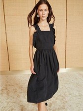 Ulla Johnson Linen Blend Willa Pinafore Dress