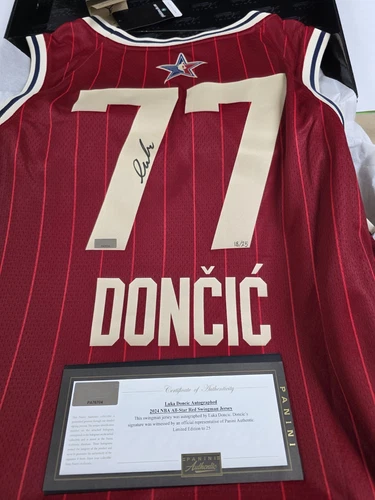 Luka Doncic Signed All Star Game NBA Authentics Swingman Jersey Panini LE 18/25