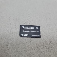 SanDisk Memory Stick Pro Duo 4GB Memory Card For Sony Camera / PSP - FREE SHIP