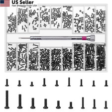 500 Pcs M1.2/M1.4/M2 Laptop Screws, Small Micro Tiny Screws for Black