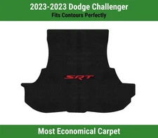 Lloyd Velourtex Trunk Carpet Mat for '23 Dodge Challenger w/Red on Black SRT