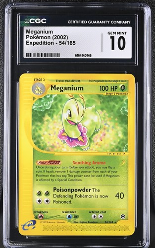 Meganium graded CGC 10 for sale on eBay