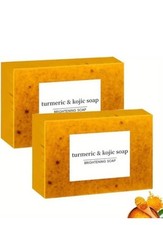 2set Turmeric Kojic Acid Soap for Dark Spots  Hyperpigmentation  Brightening