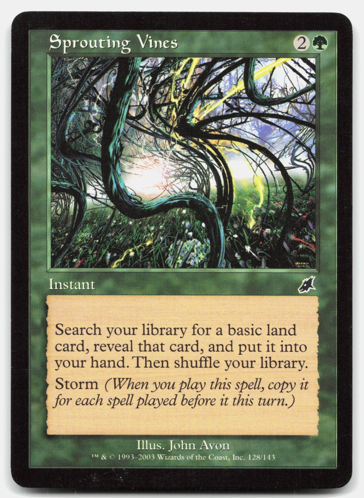 LP Sprouting Vines Scourge 128 SCG Magic: The Gathering