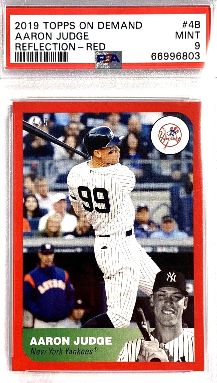 2019 Topps TOPPS ON DEMAND REFLECTION Red #4B Aaron Judge front