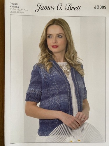 James C Brett JB309 Ladies Jacket DK Knitting Pattern