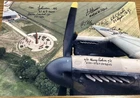 A4 Photo Taken on Lancaster on Flight Past Lincoln Spire. Signed By WW2 Veterans