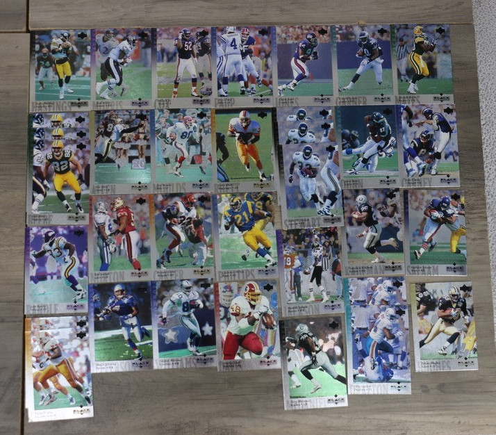 1997 Upper Deck Black Diamond Football Card Lot 28 Cards Allen Moulds Dunn