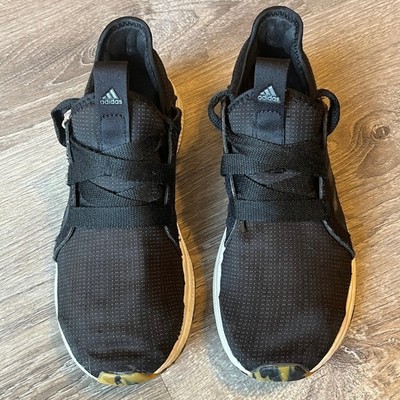 Adidas Edge Lux Black Gum Running Training Shoes Womens 7.5 UK 6 EU 39 1/3