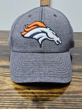 Denver Broncos Hat NFL Team Apparel Men's One Size Gray Heather Snapback