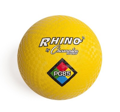 Champion Sports 8.5 Inch Yellow Playground Ball Soft and Bouncy