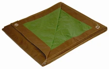 11014 Medium Duty Tarp, 10x14 Feet, Brown/Green
