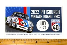 BRUMOS 2022 Pittsburgh Vintage Grand Prix Event Sticker Brumos Porsche #59