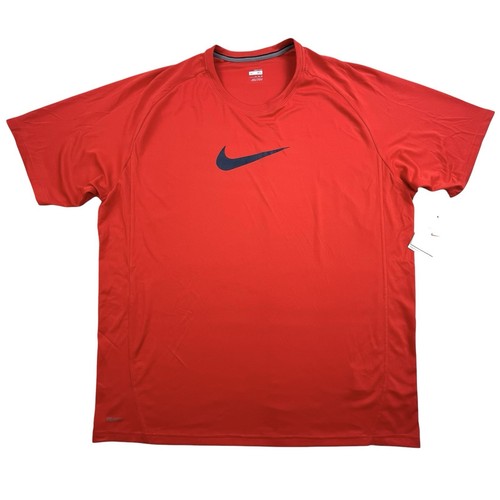 Nike Dri-fit T-Shirt Men's XL Red Short Sleeve Training Running Lightweight