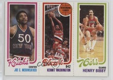 1980-81 Topps Joe Meriweather C Kermit Washington Henry Bibby #177-196-169 1m5t