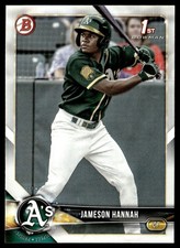 2018 Bowman Draft Jameson Hannah Oakland Athletics #BD-160