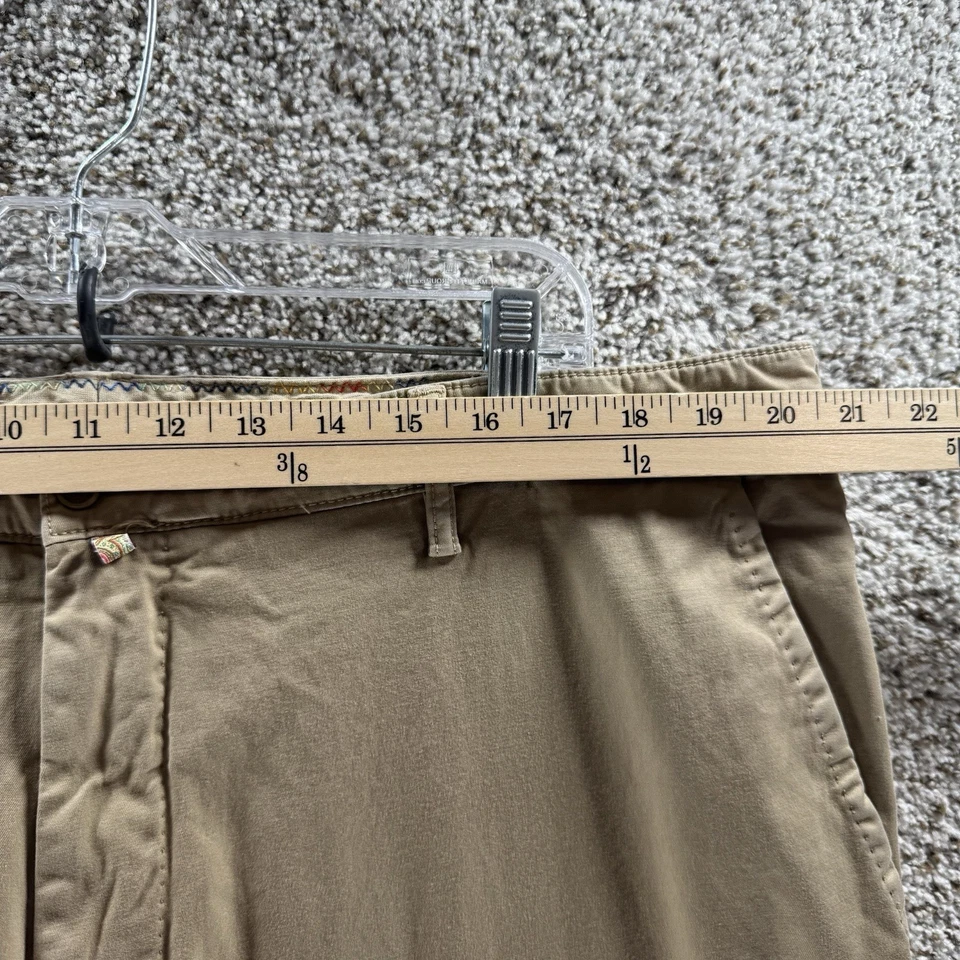 Брюки мужские Robert Graham 40x34 желтовато-коричневые эластичные RF10 3001 Chino хлопок повседневные - Изображение 2 из 4