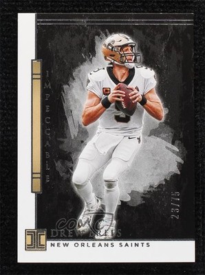 2020 Panini Impeccable 23/75 Drew Brees #67 HOF 0d44