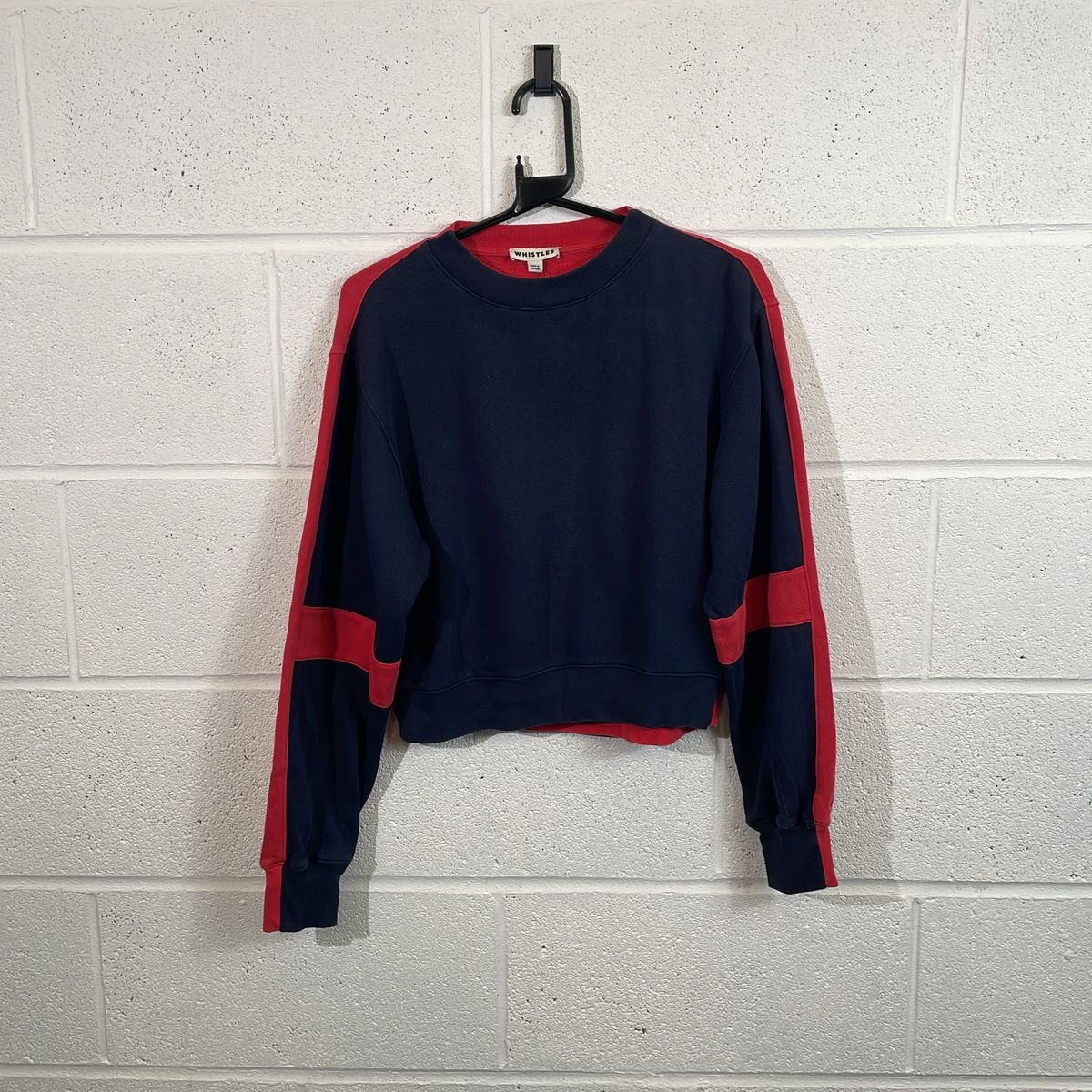 Whistles Women's Blue Red Pullover Sweatshirt Size XS Womens
