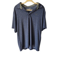 Under Armour Mens The Playoff Polo Shirt XL Blue Heathered Short Sleeve Golf Top