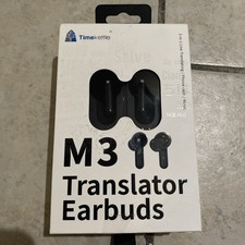 Timekettle M3 Language Translator Earbuds Black Two-Way Translator Device