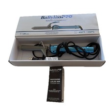 BaBylissPRO New Nano Titanium 1" Ultra-Sleek Straightener Iron Blue Open Box