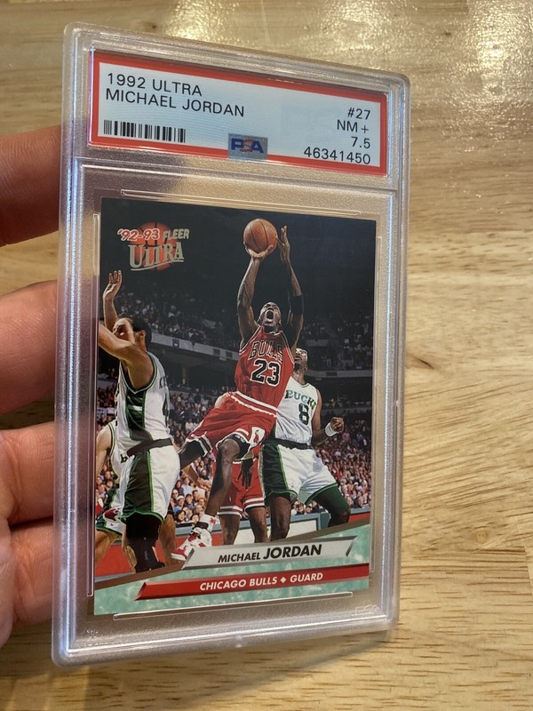 Michael Jordan PSA 7.5 Fleer Ultra Card Vintage MJ Basketball 1992 Chicago Bulls